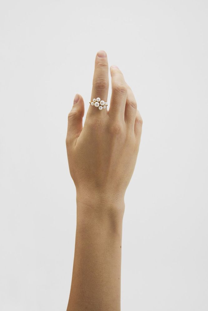 Blossom ring - forgyldt